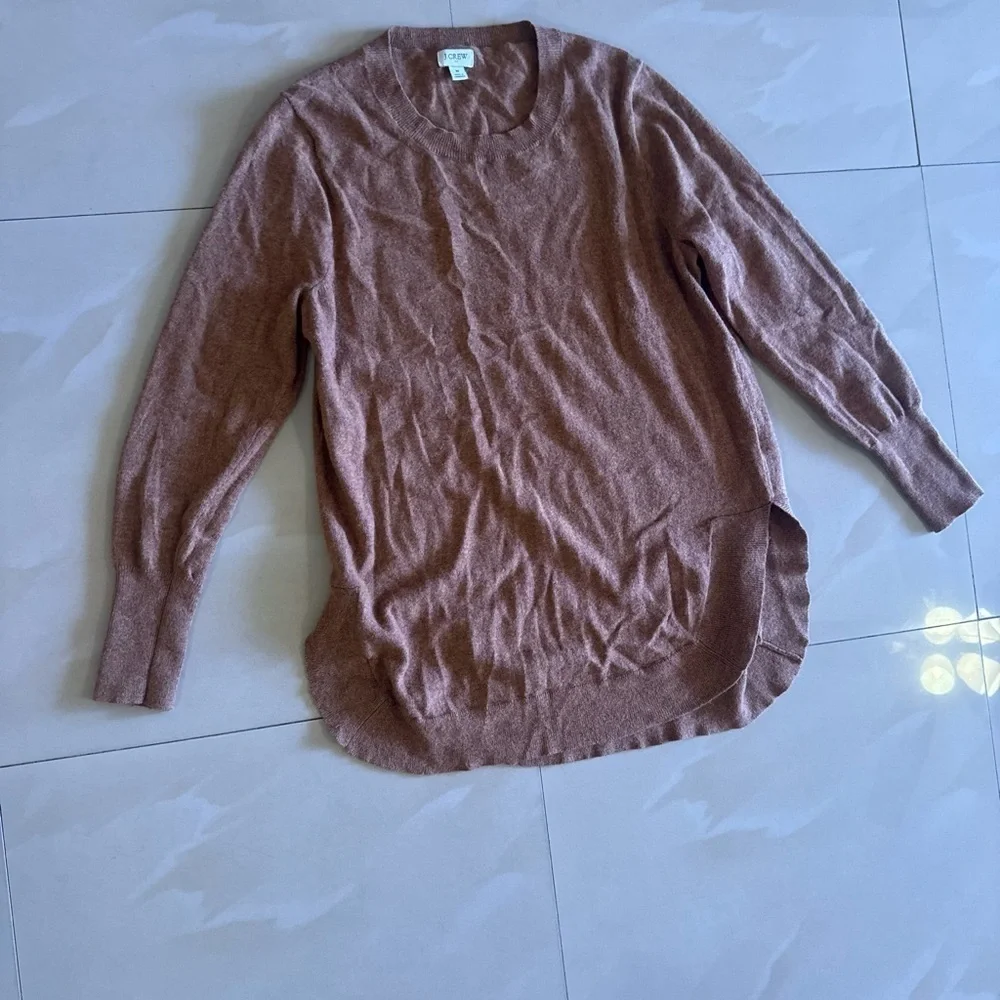 J. Crew Women's Tan Crew Neck Sweater